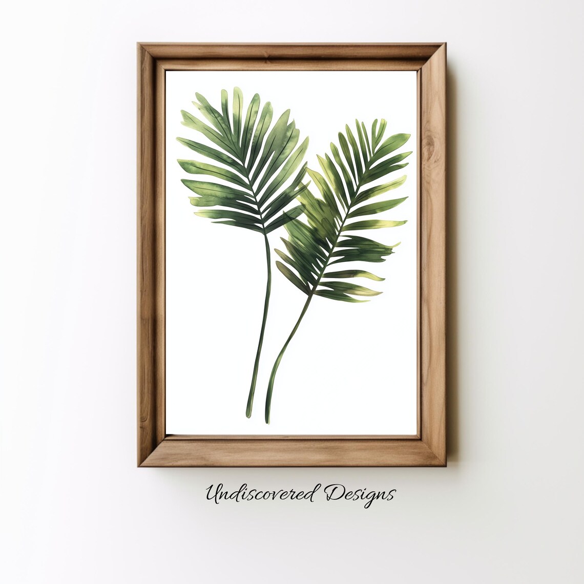 Palm Leaf Art Print Vintage Botanical Wall Decor