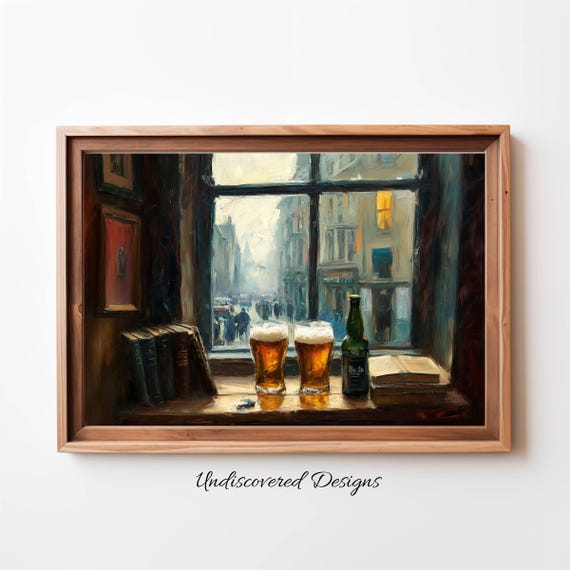 Irish Pub Art Print St Patricks Day Bar Decor