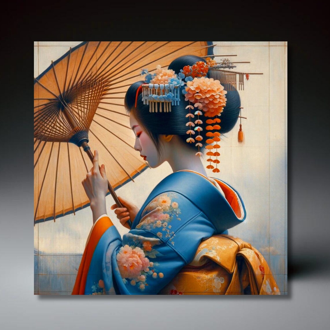 Japanese Geisha Vintage Asian Wall Art Poster