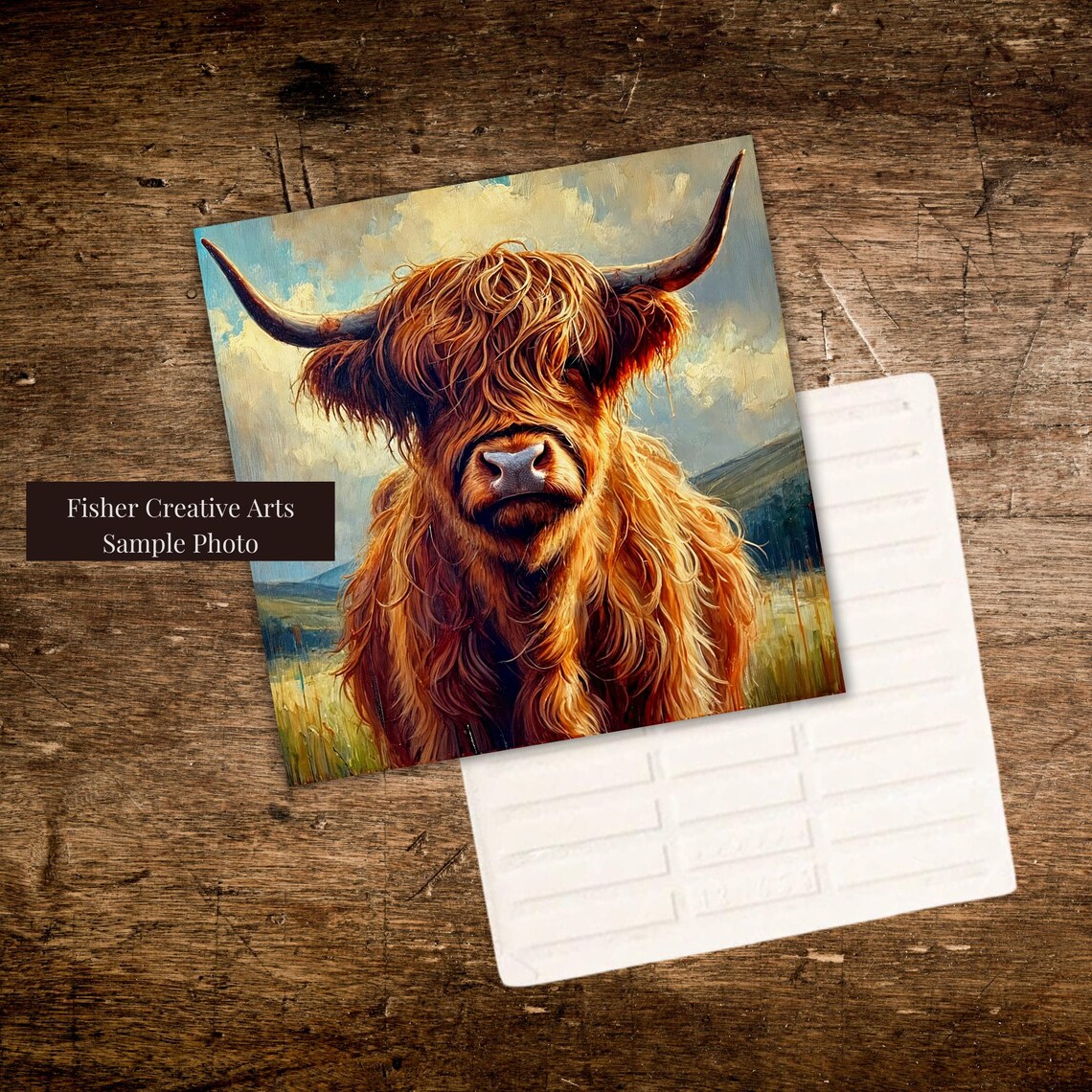 Highland Cow Art Print, Scottish Farm Animal Decor - Image 3