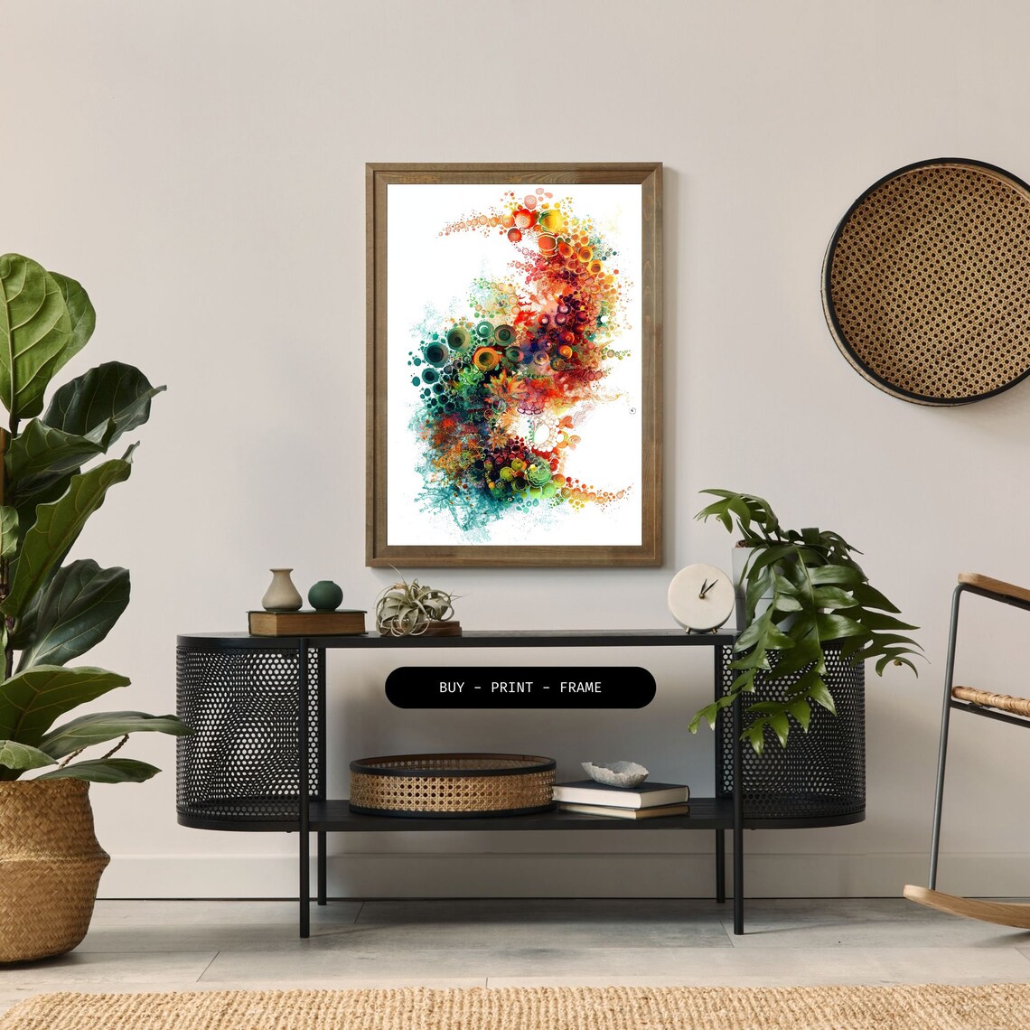 Circular Fractal - Contemporary Travel Poster - Image 2