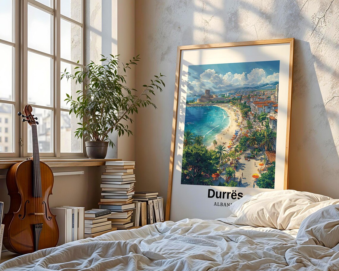 Durres Travel Poster, Albania Wedding Gift - Image 3