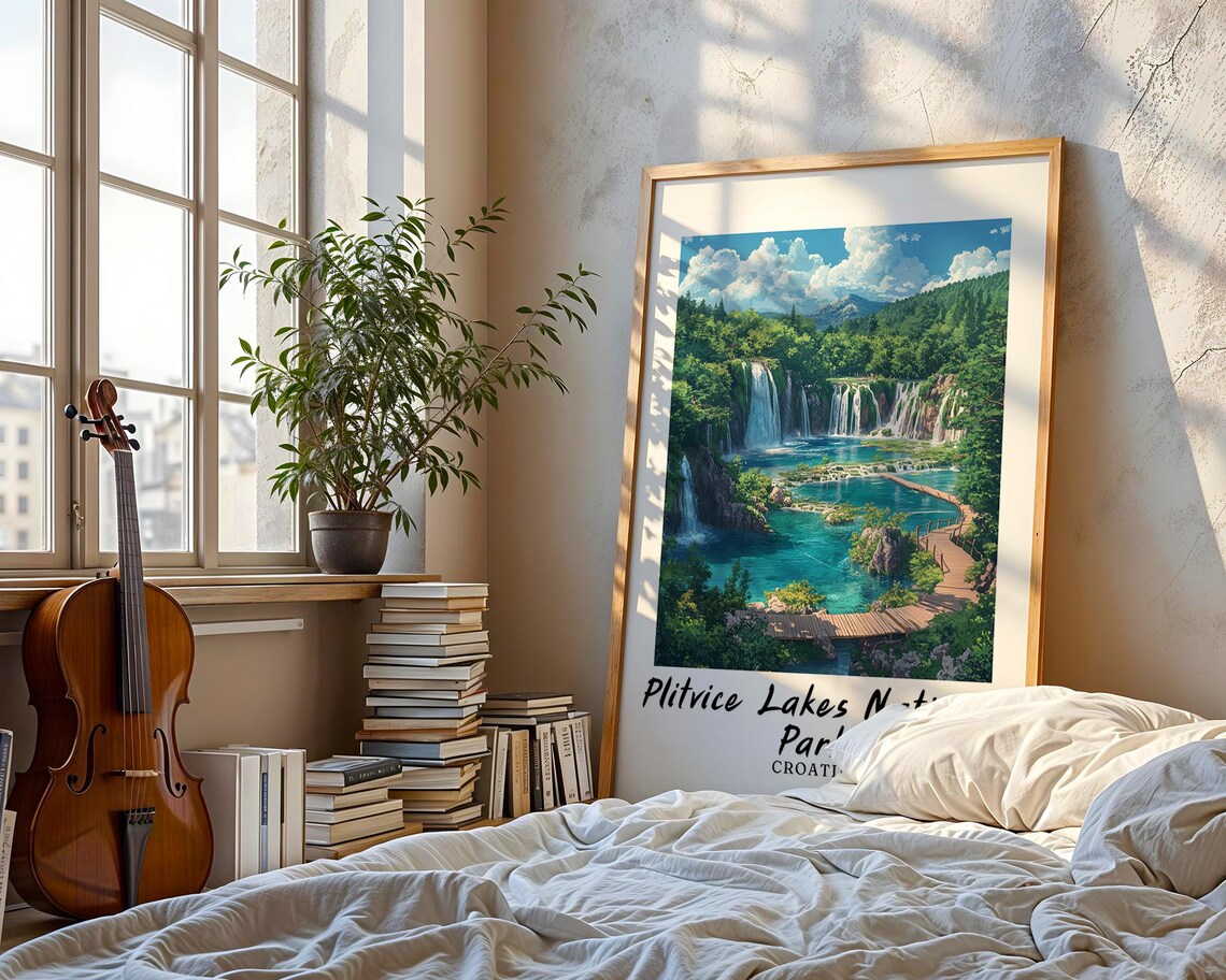 Plitvice Lakes National Park Travel Poster, Croatia - Image 3