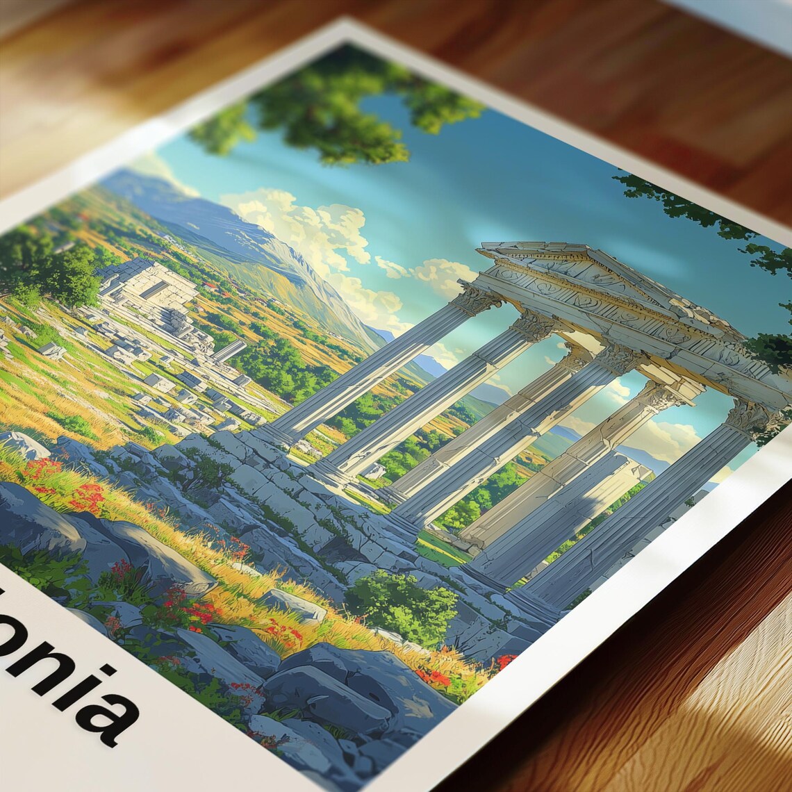 Apollonia Travel Print, Albania Wedding Gift - Image 2