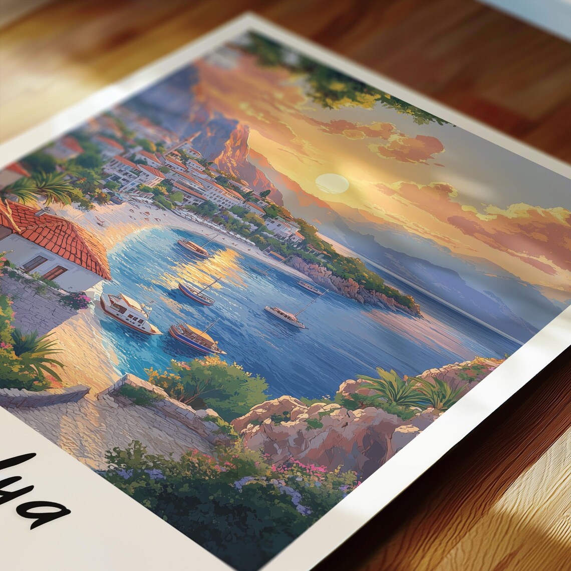 Antalya Turkey Travel Poster, Minimalist Wall Art - Image 2
