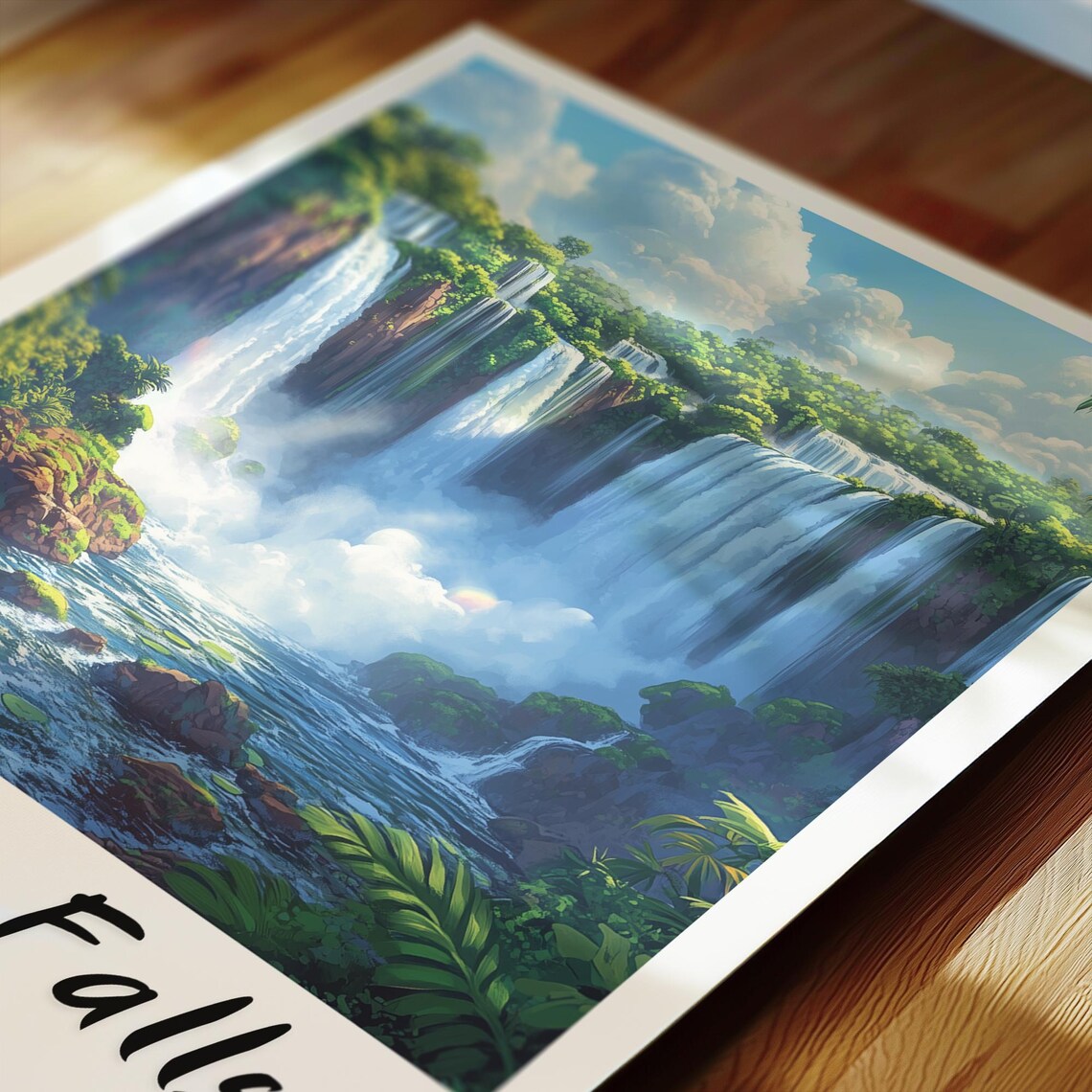 Iguazu Falls Travel Poster, Argentina Illustration - Image 2