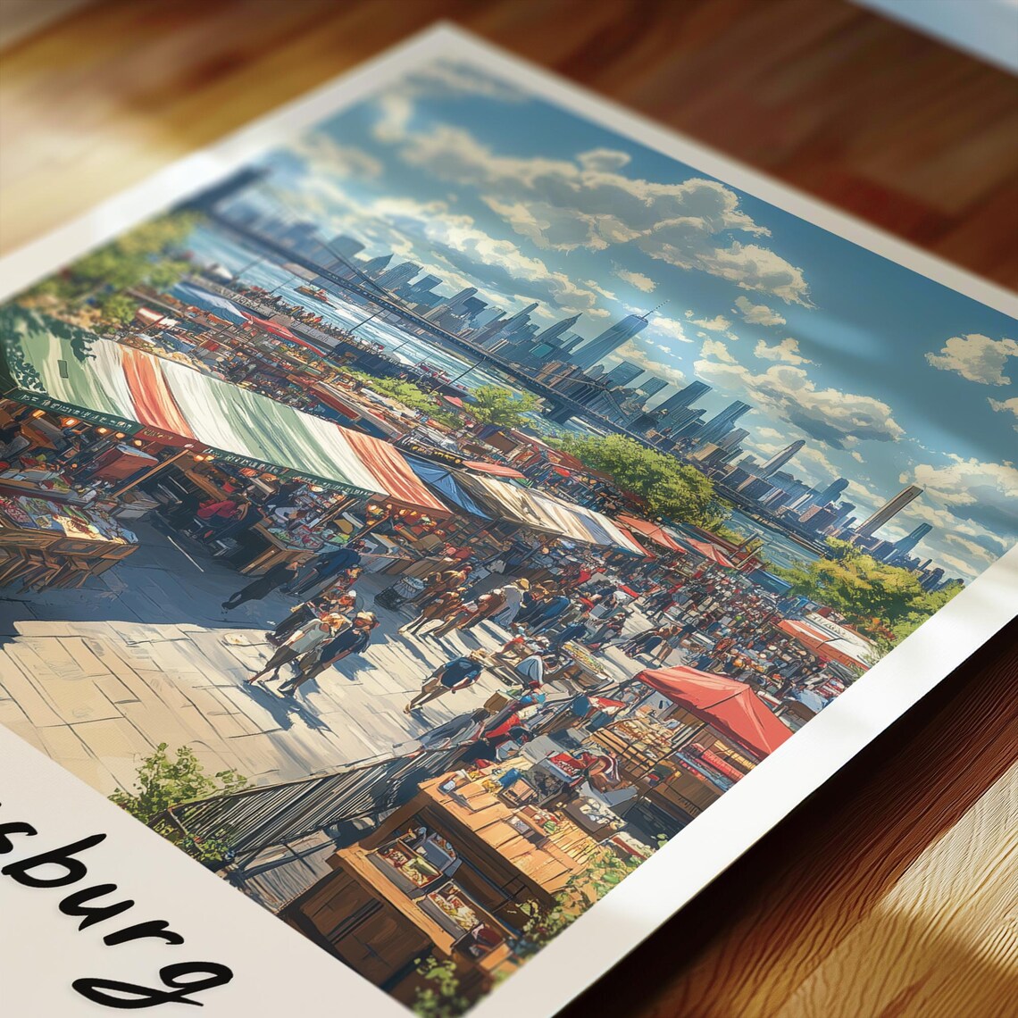 New York City Traditional Travel Poster, Wedding Gift - Image 2