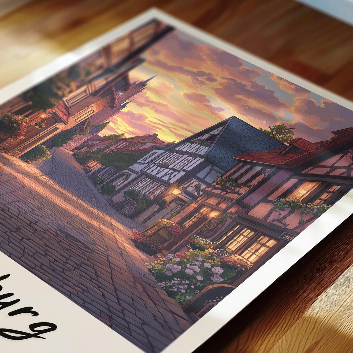 Luneburg Germany Travel Poster, Minimalist Poster - Image 2