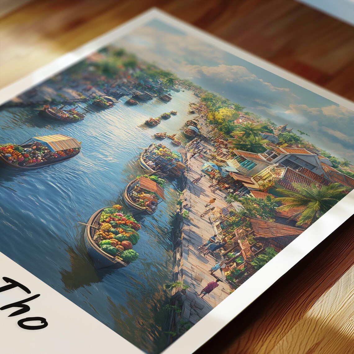 Can Tho Vietnam Travel Poster, Minimalist - Image 2