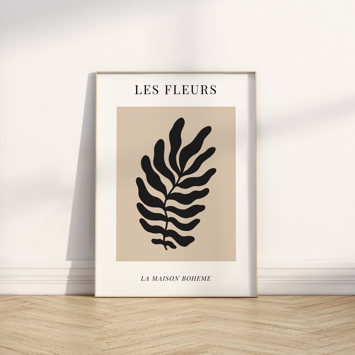 Les Fleurs La Maison Boheme Black Palm French Botanical Art Poster - Image 3