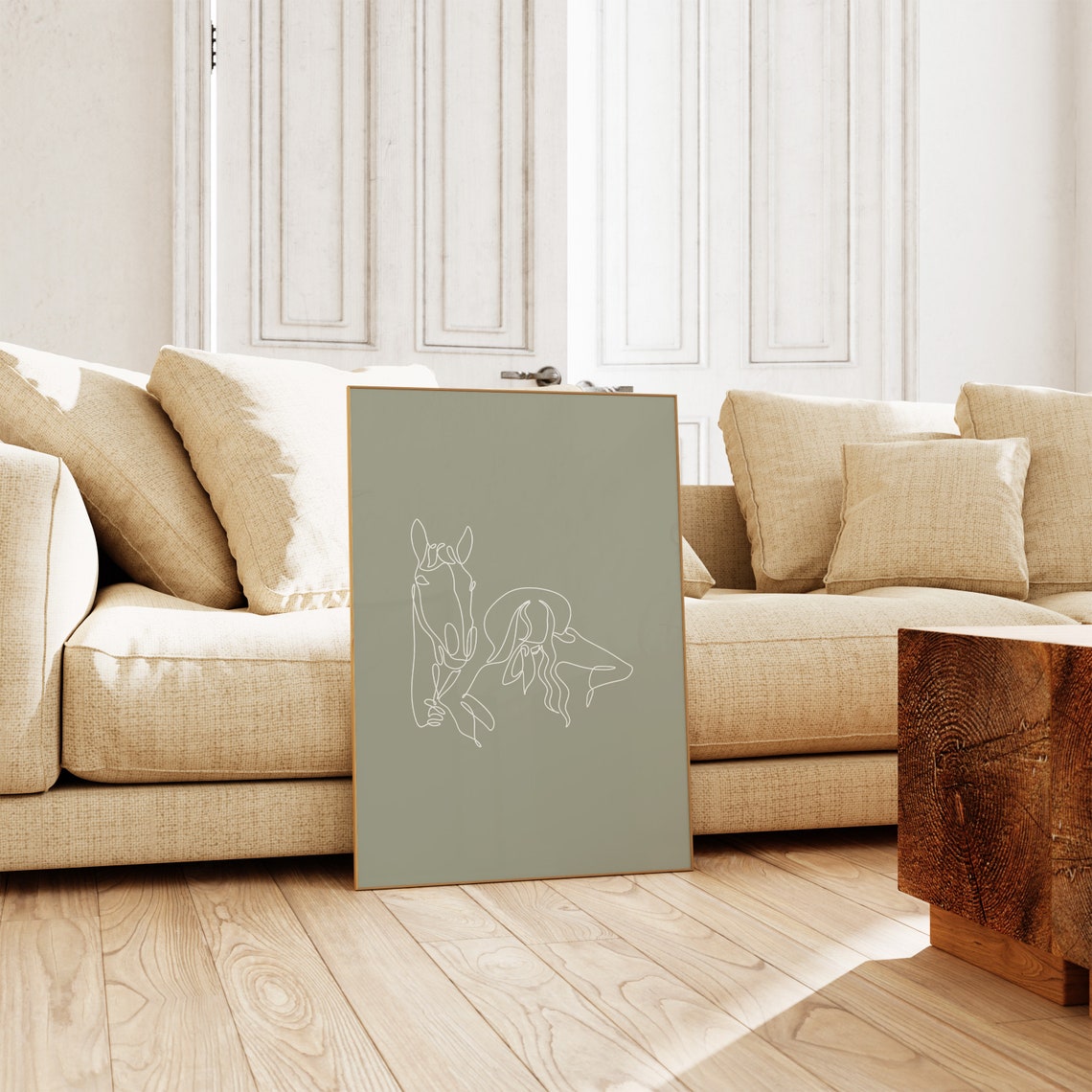 Cowgirl Horse Print Western Art Print Cowboy Wall Art Horse Line Art Print Horse Wall Art Retro Western Wall Art Wall Art - Image 2