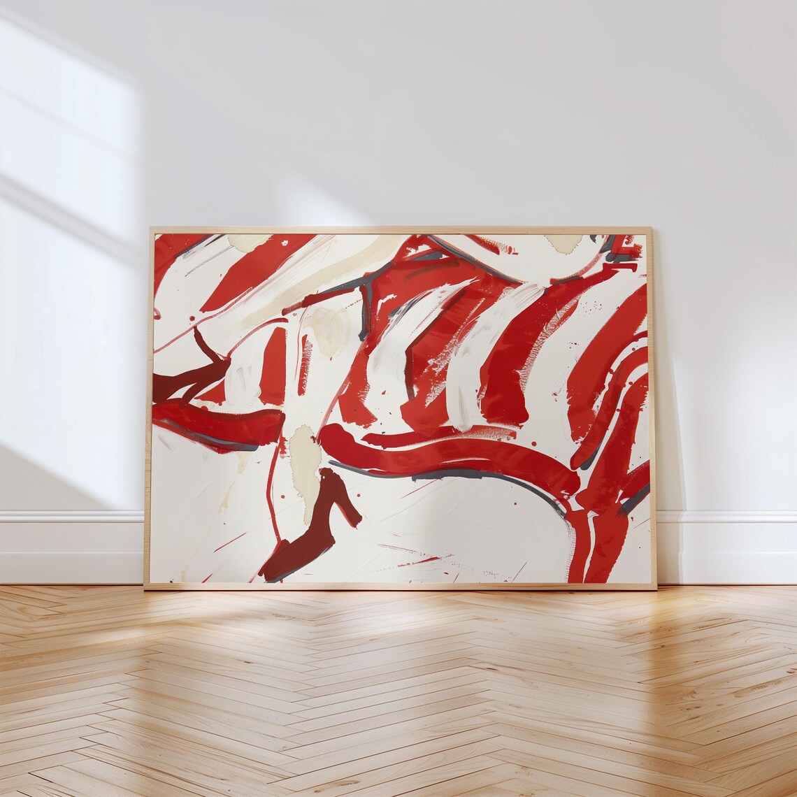 Abstract High Heel Fashion Art, Minimalist Decor - Image 4