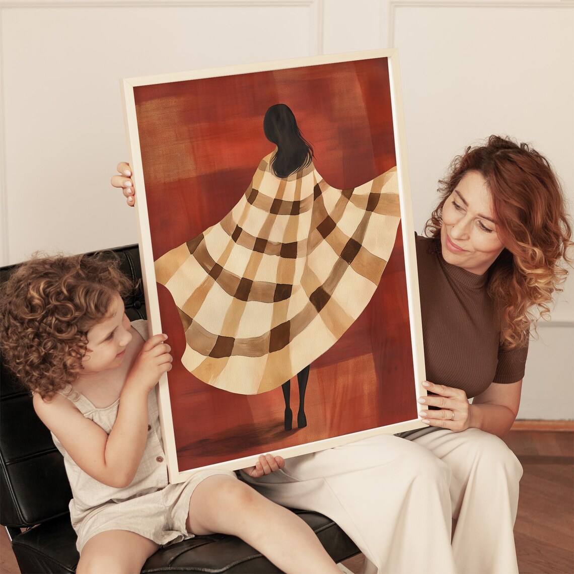 Abstract Female Silhouette, Minimalist Contemporary Poster - Image 2
