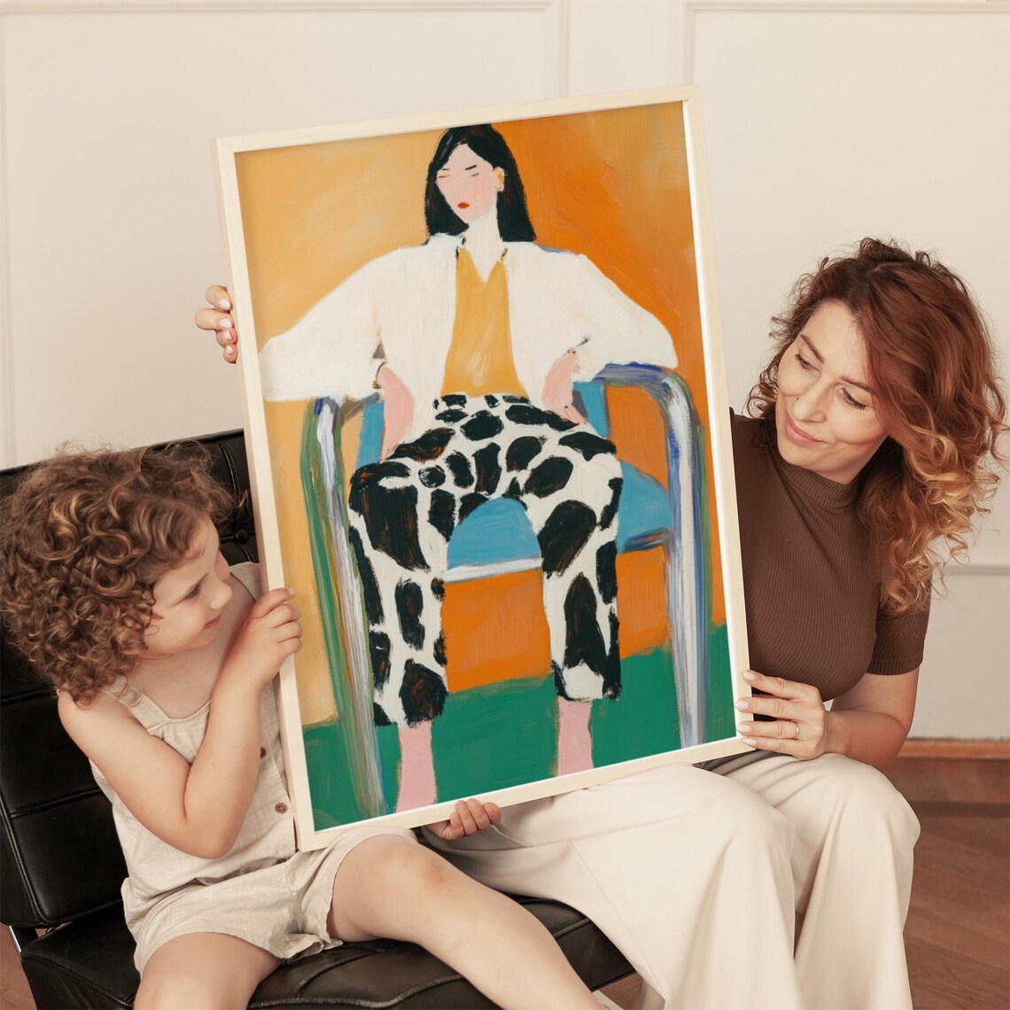 Abstract Portrait, Modern Minimalist Wall Art - Image 3