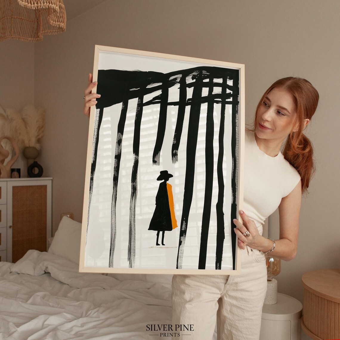 Woman Silhouette, Modern Abstract Female Figure - Image 5