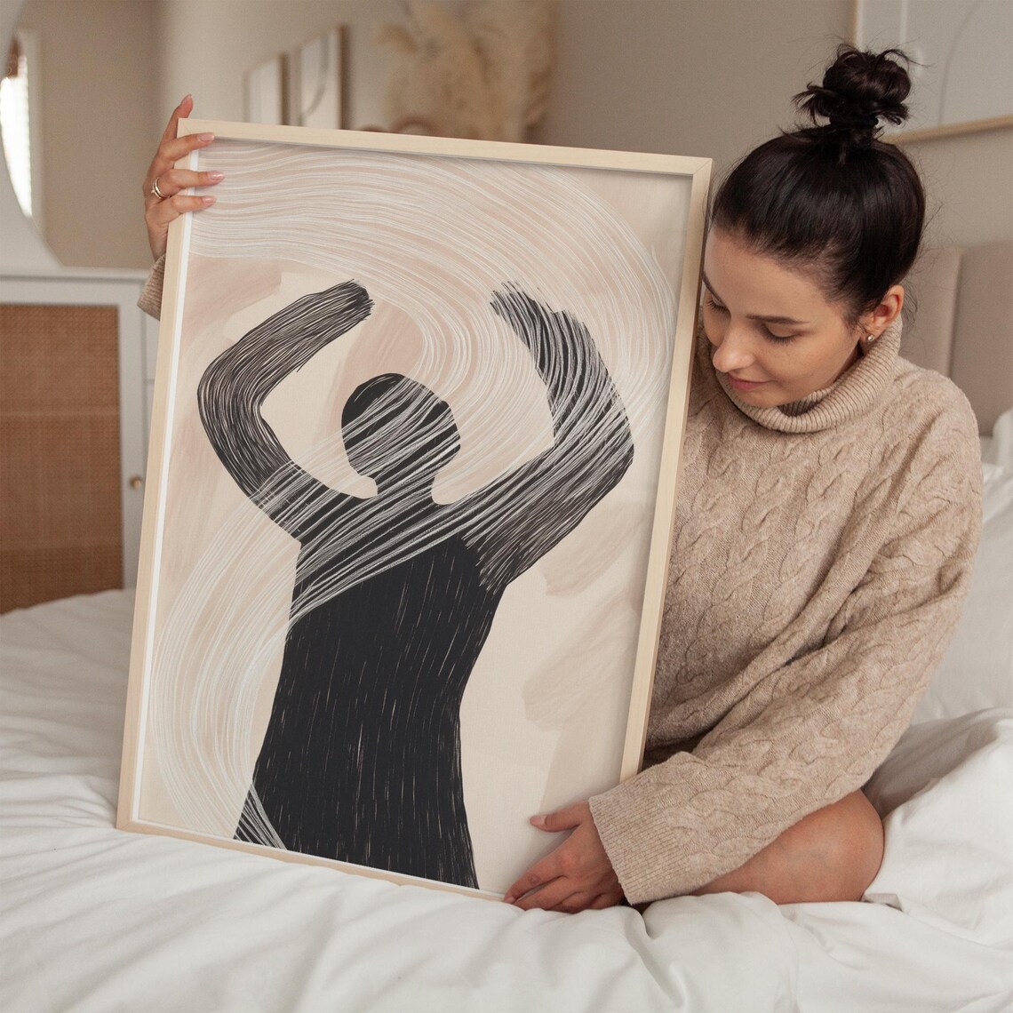 Abstract Silhouette Art Print, Minimalist - Image 3