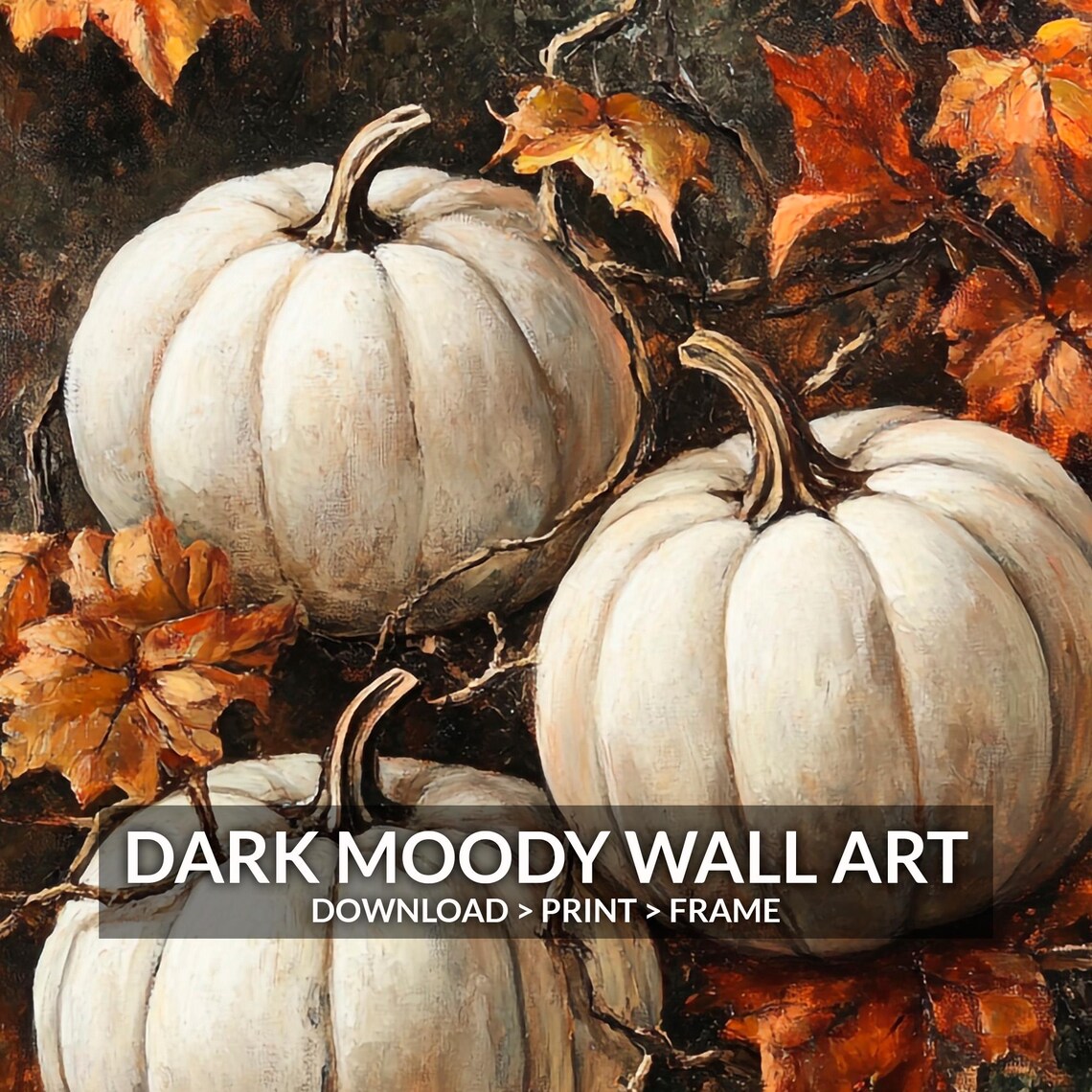 Pumpkin Painting Vintage Halloween Art Print - Image 6