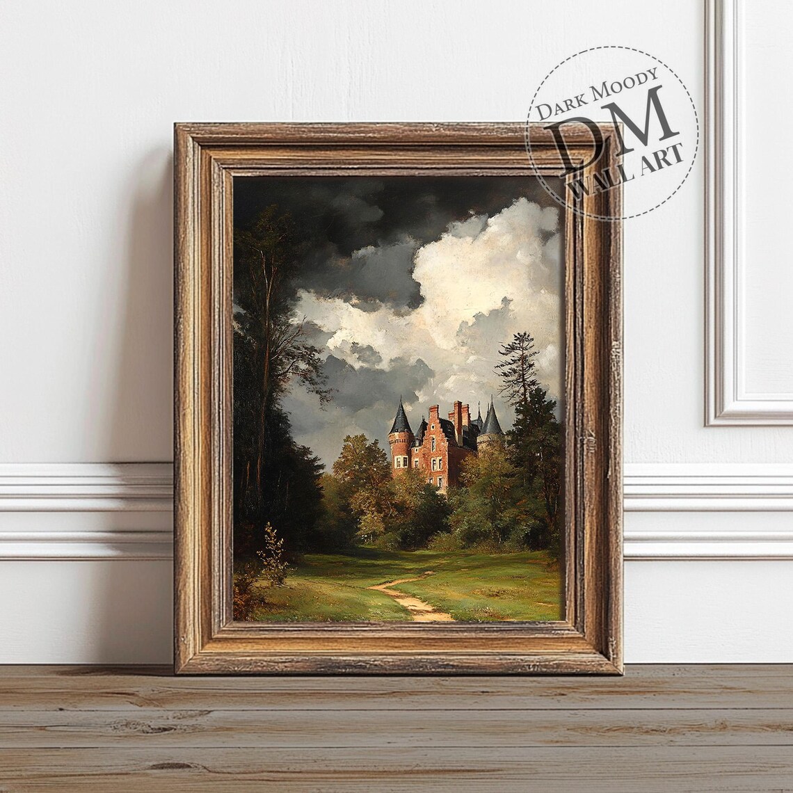 Gothic Castle Haunted Medieval Fairytale Art Print