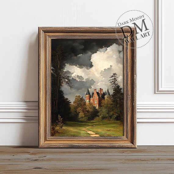 Gothic Castle Haunted Medieval Fairytale Art Print