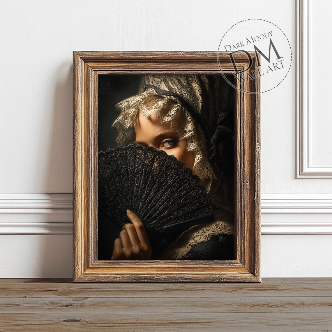 Victorian Woman Portrait, Gothic Moody Art Print
