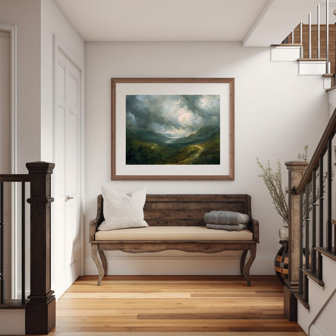 Moody Irish Landscape Art Print, Rustic - Image 5