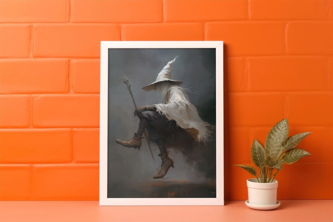 Vintage Witch Ghost, Halloween Academia Decor - Image 3