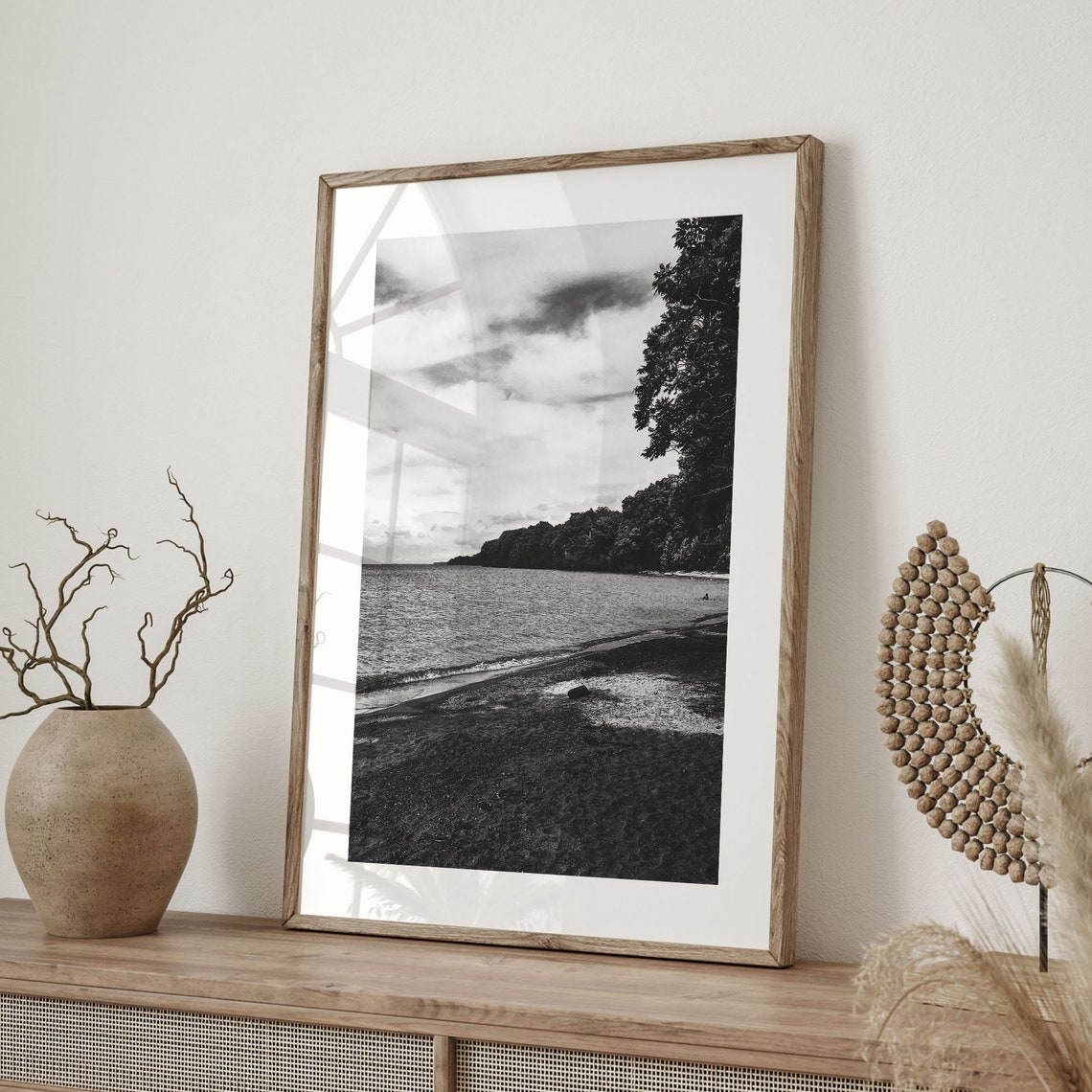 Lake Erie Black And White Print Lake Erie Wall Art Lake Erie Poster Lake Erie Photo Wall Dcor North America C19 180 - Image 2