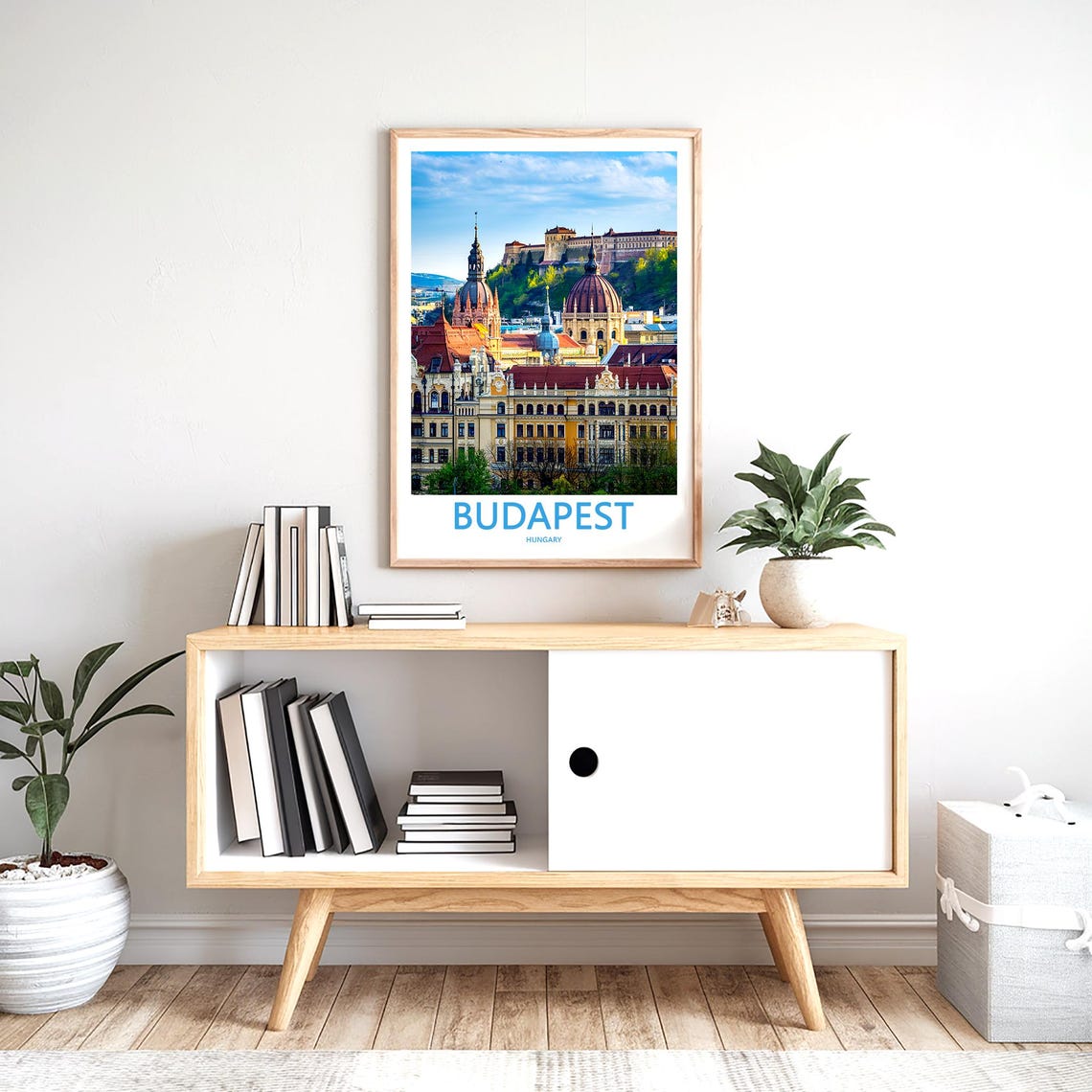 Budapest Hungary Castle Hill Skyline Domed Churches Photo Poster - Image 2