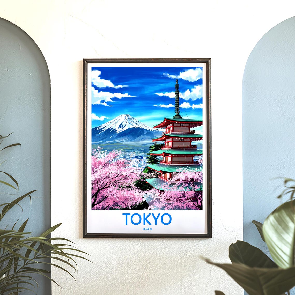 Tokyo Print Wall Art Tokyo Japan Travel Art Print Tokyo Hanging Wall Decor Tokyo Poster Prints Home Decor Tokyo Japan Poster Travel Gift Art - Image 3