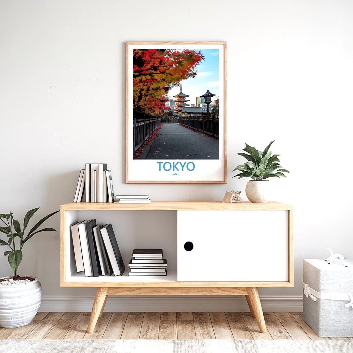 Tokyo Print Wall Art Tokyo Japan Travel Art Print Tokyo Hanging Wall Decor Tokyo Poster Prints Home Decor Tokyo Japan Poster Travel Gift Art - Image 2