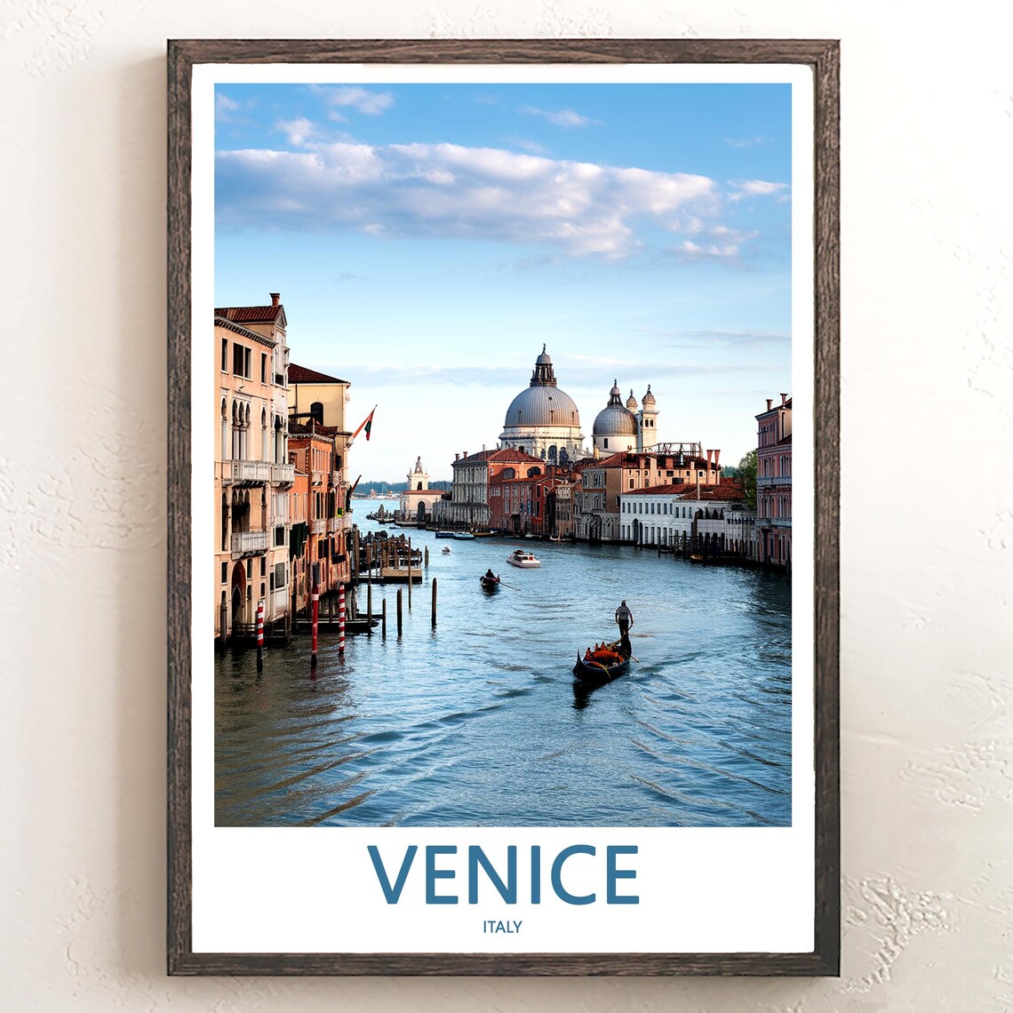 Venice Grand Canal Santa Maria della Salute Morning Photo Poster