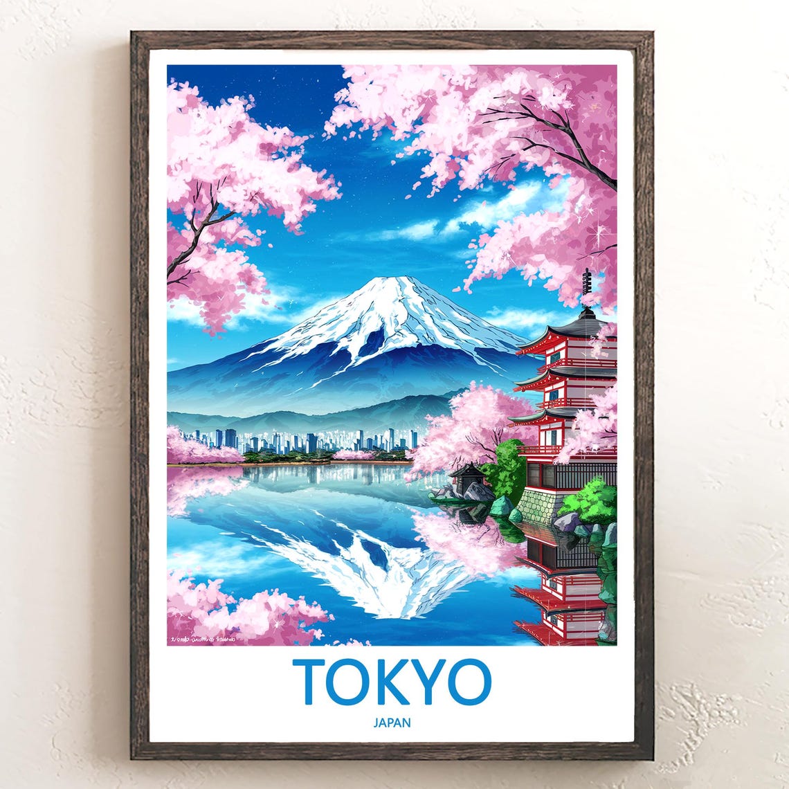 Tokyo Print Wall Art Tokyo Japan Travel Art Print Tokyo Hanging Wall Decor Tokyo Poster Prints Home Decor Tokyo Japan Poster Travel Gift Art