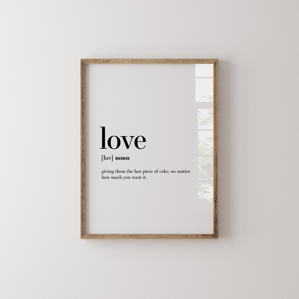 Love Definition Funny Valentine's Day Art Print