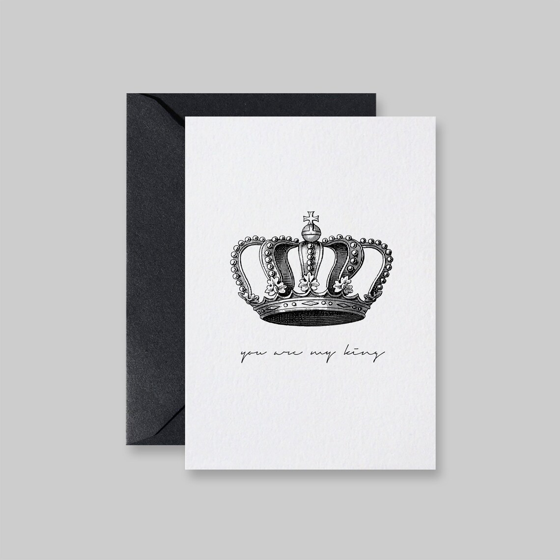 You Are My King Valentines Day Love Card Art Print