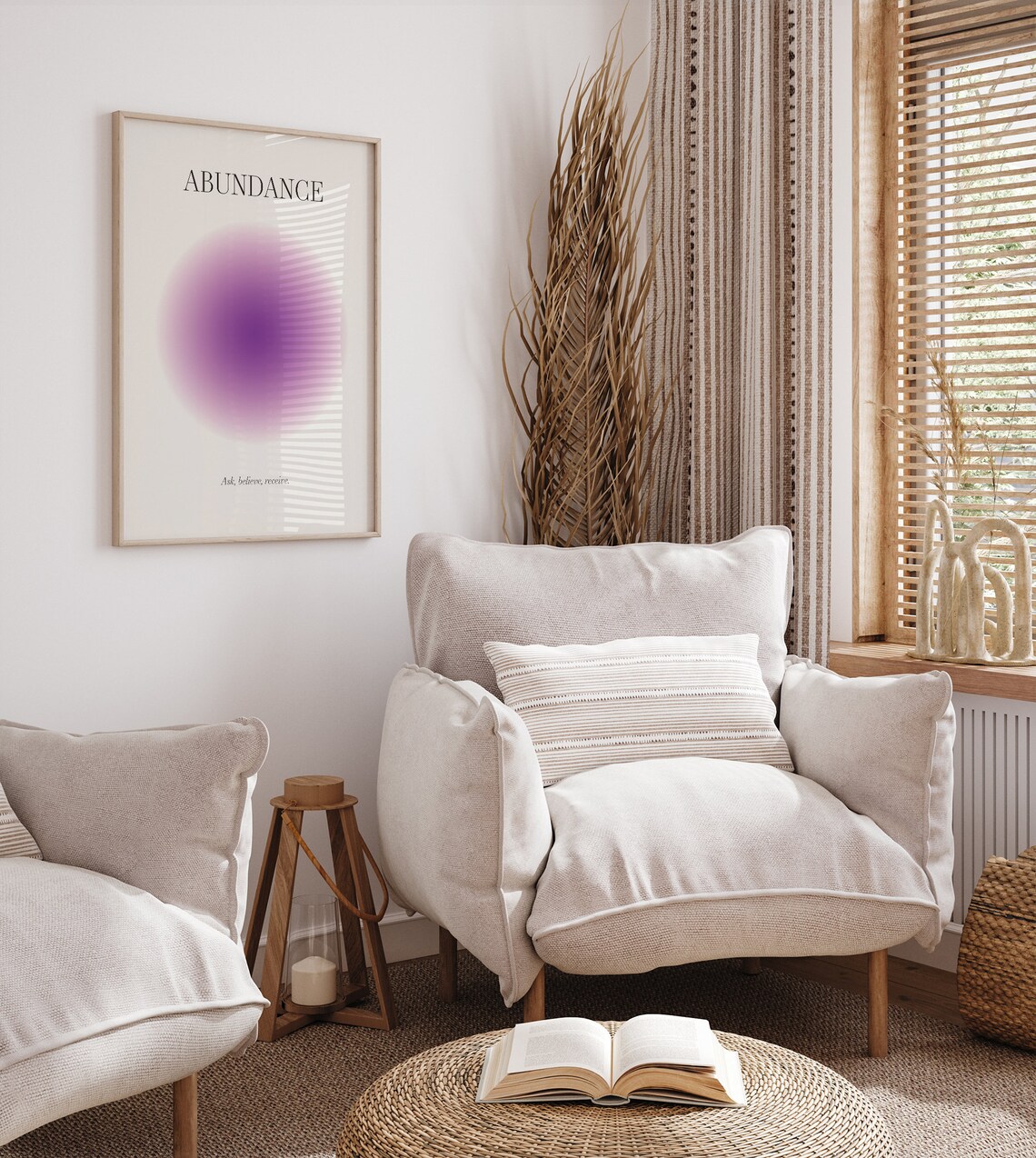 Abundance Aura Poster, Positive Affirmation Wall Art - Image 3