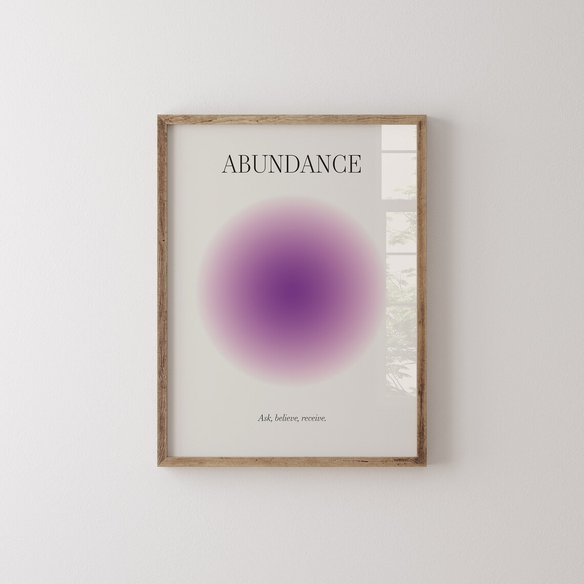 Abundance Aura Poster, Positive Affirmation Wall Art - Image 2