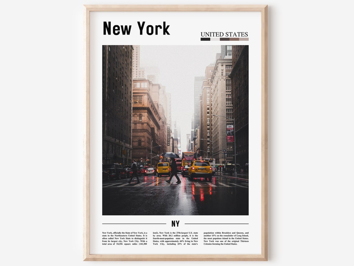 New York Poster New York Print New York Wall Art United States Photo United States Poster United States Print Travel Poster