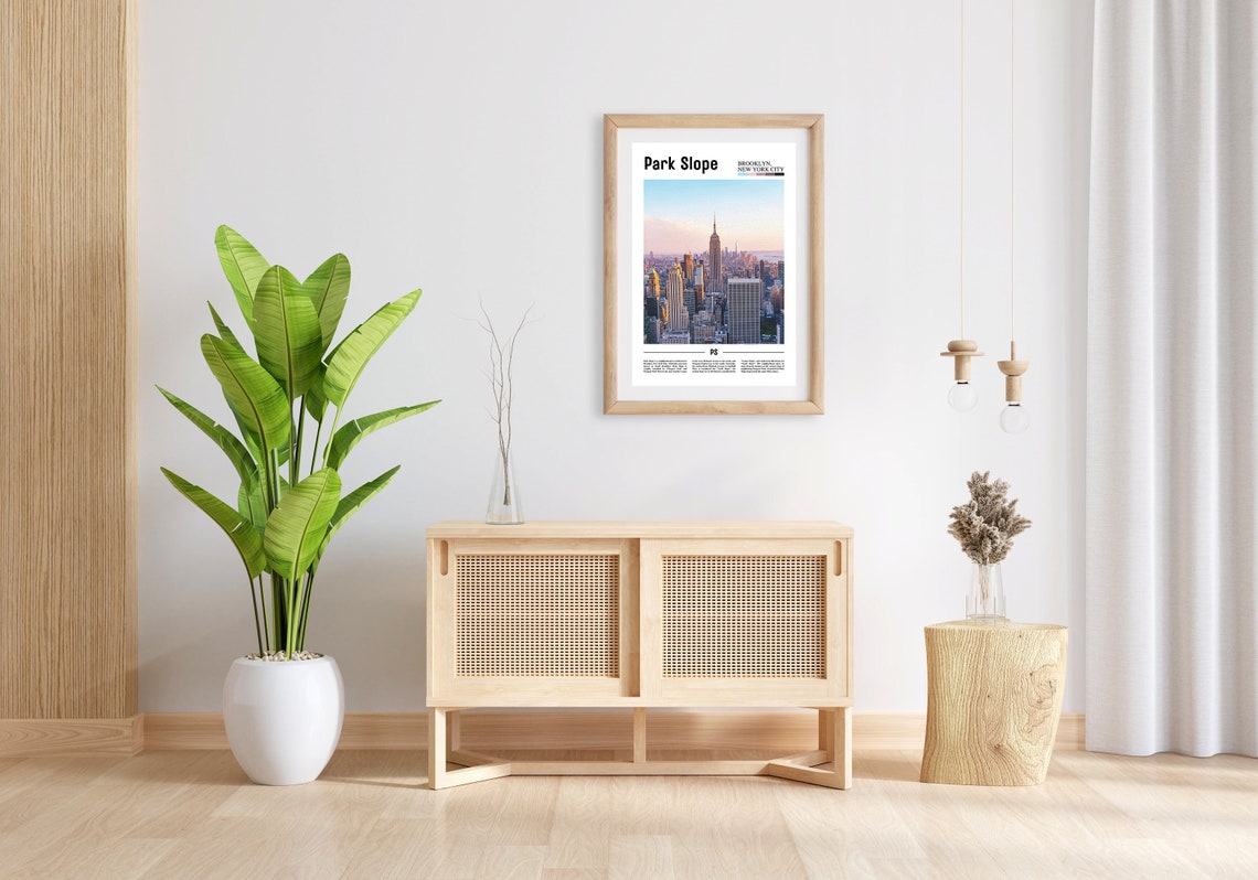 Park Slope Print Park Slope Poster Park Slope Wall Art Oil Painting Poster Colorful City Print City Artwork Travel Artwork Travel Art - Image 3