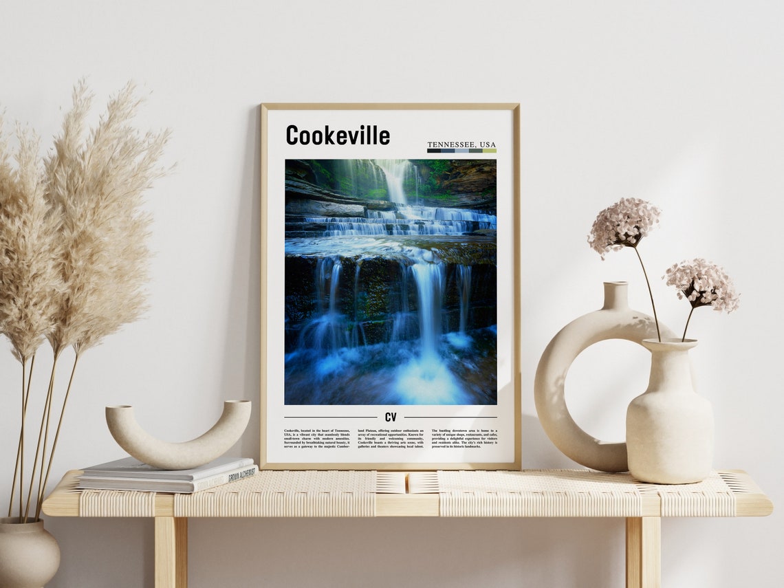 Cookeville Poster Cookeville Print Cookeville Wall Art United States Photo United States Poster United States Print Travel Poster - Image 3