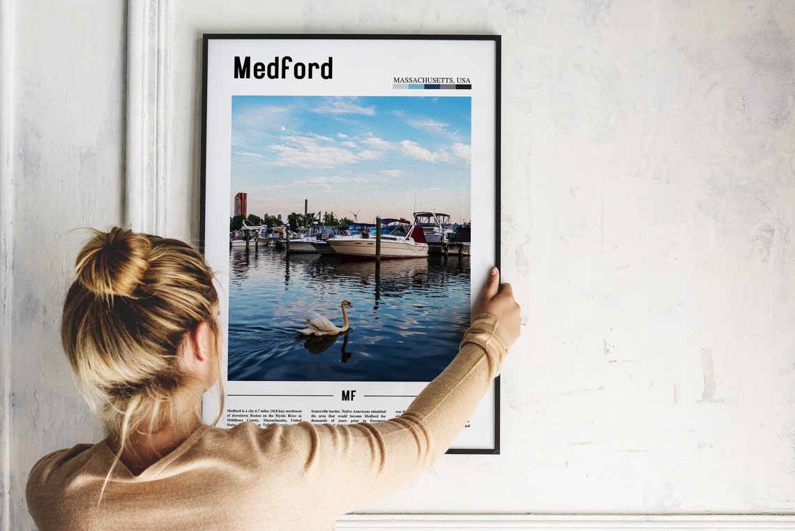 Medford Poster Medford Print Medford Wall Art United States Photo United States Poster United States Print Travel Poster - Image 2