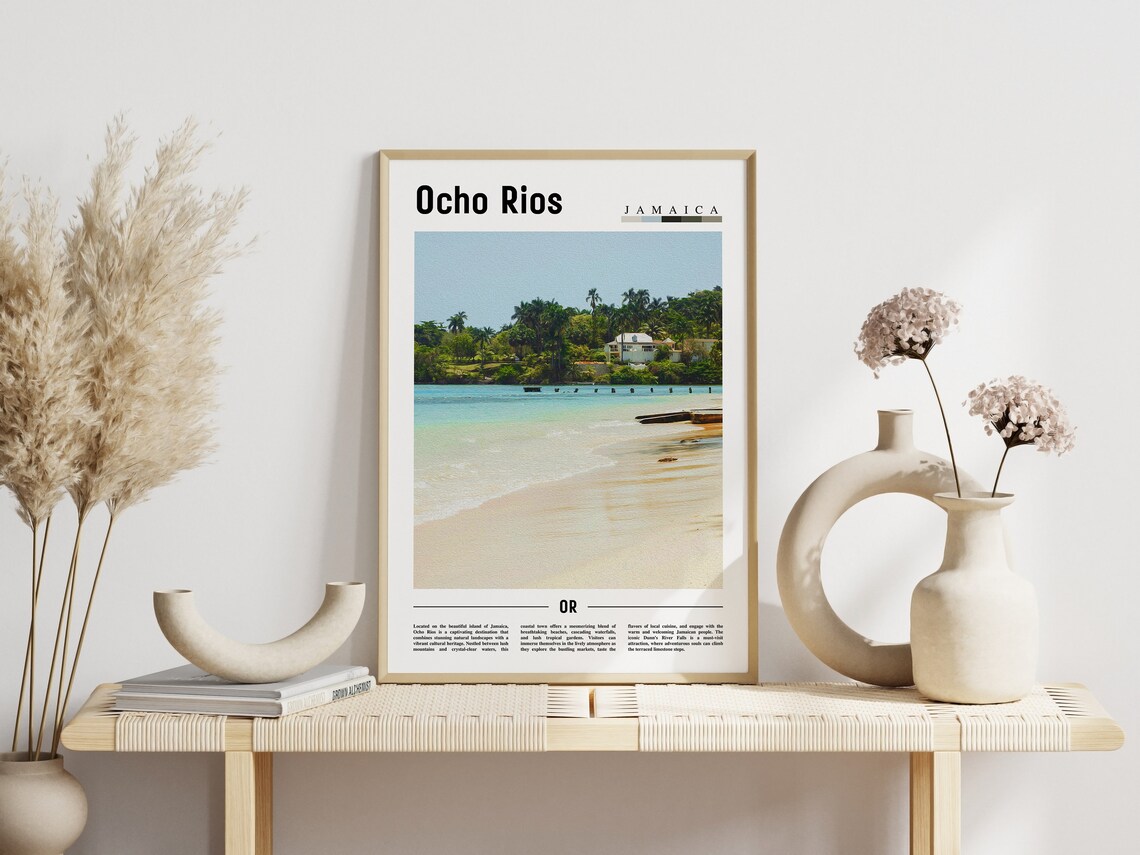 Ocho Rios Poster Ocho Rios Print Ocho Rios Wall Art Caribbean Photo Caribbean Poster Caribbean Print Travel Poster - Image 3
