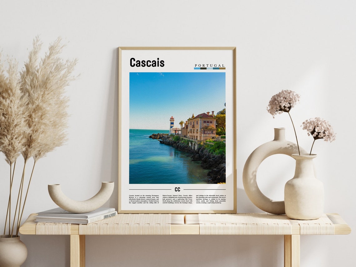 Cascais Poster Cascais Print Cascais Wall Art Europe Photo Europe Poster Europe Print Travel Poster - Image 3