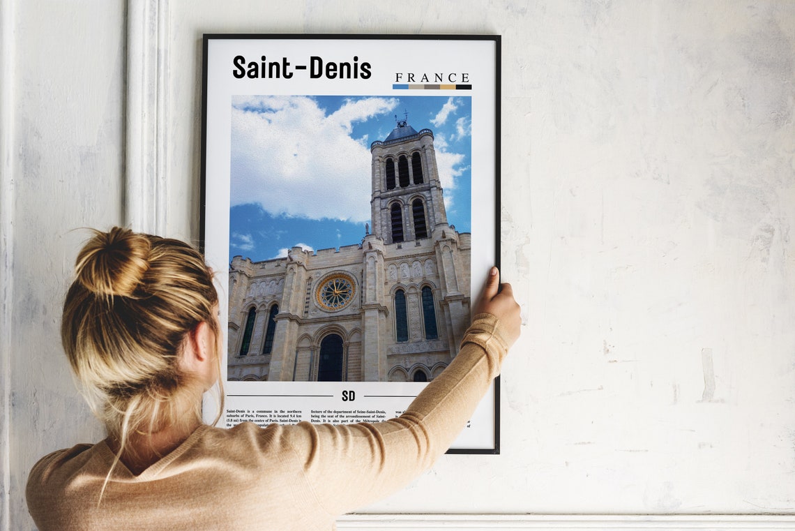 Saint Denis France Basilica Cathedral Gothic Architecture Poster - Image 2