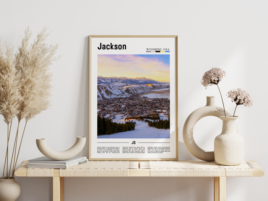 Jackson Poster Jackson Print Jackson Wall Art United States Photo United States Poster United States Print Travel Poster - Image 2