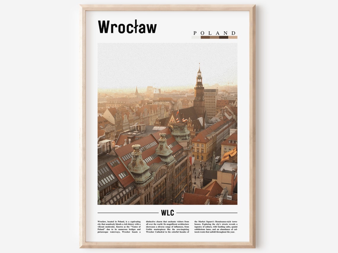 Wrocaw Poster Wrocaw Print Wrocaw Wall Art Europe Photo Europe Poster Europe Print Travel Poster