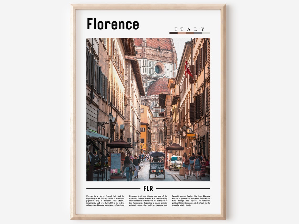 Florence Poster Florence Print Florence Wall Art Italy Photo Italy Poster Italy Print Italy Wall Art Minimal Travel Poster