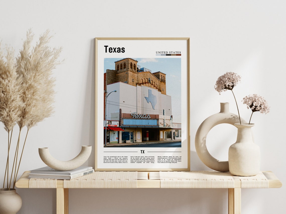 Texas Poster Texas Print Texas Wall Art Texas Photo United States Photo United States Poster United States Print - Image 3