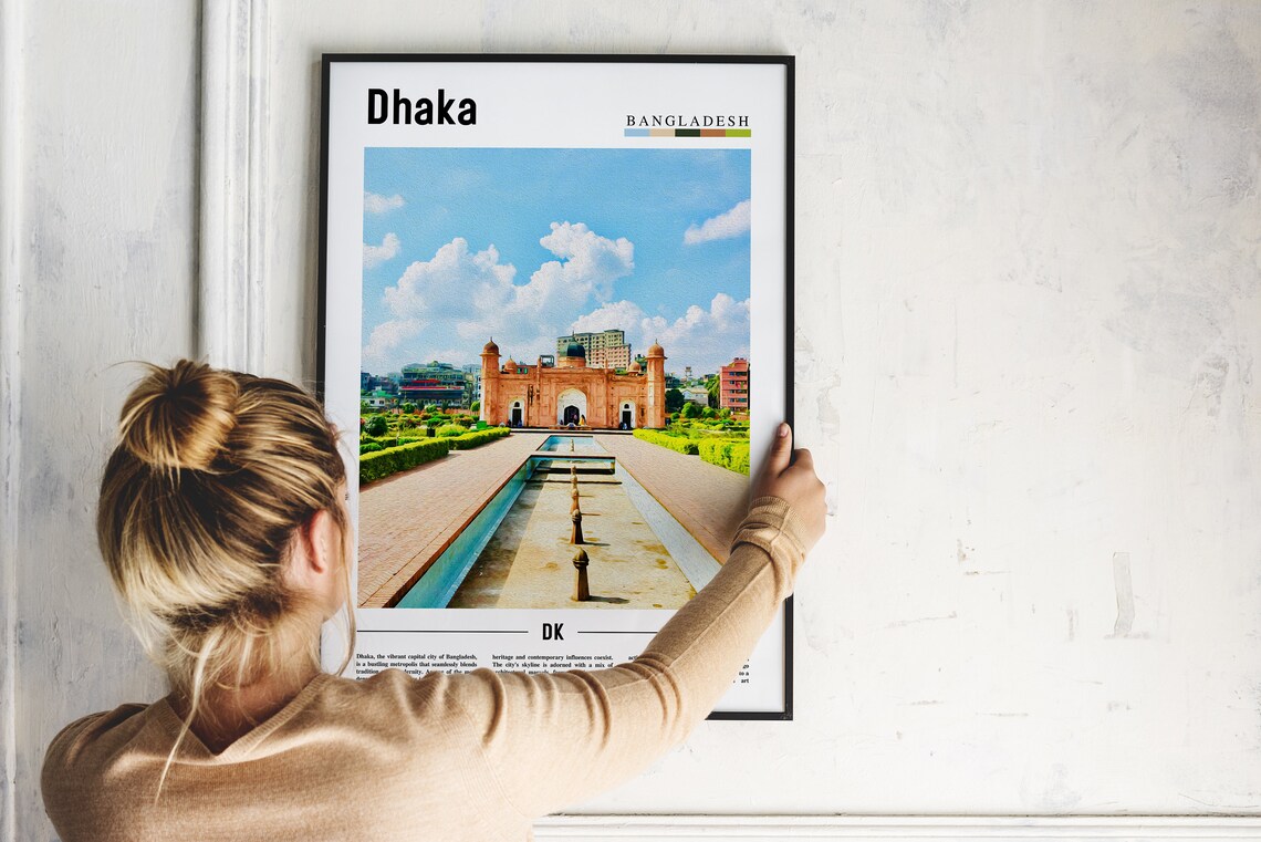 Dhaka Bangladesh Historic Gate Garden Asia City Travel Poster View - Image 2