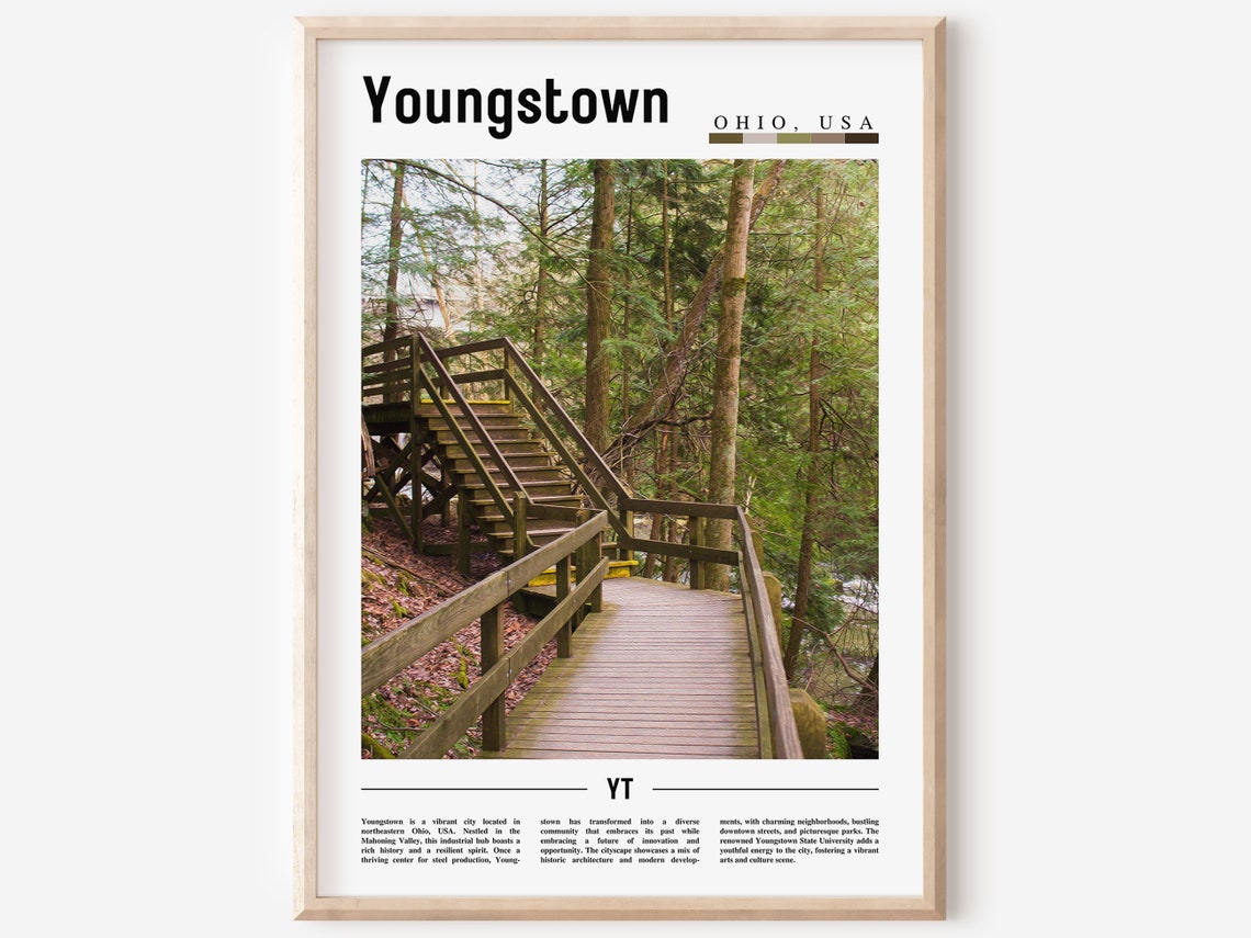 Youngstown Poster Youngstown Print Youngstown Wall Art United States Photo United States Poster United States Print Travel Poster