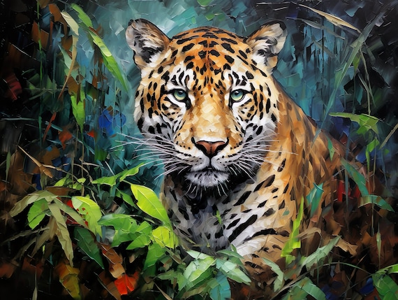 Leopard In The Jungle Home Office Wall Art Decoration Mural Acrylic